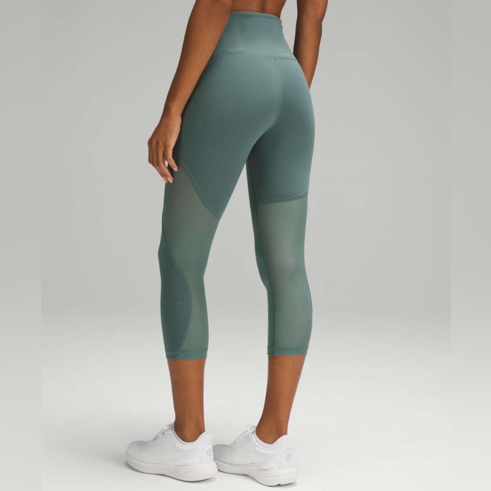 Lululemon Wunder Train Mesh Panel High-Rise Crop 21"
